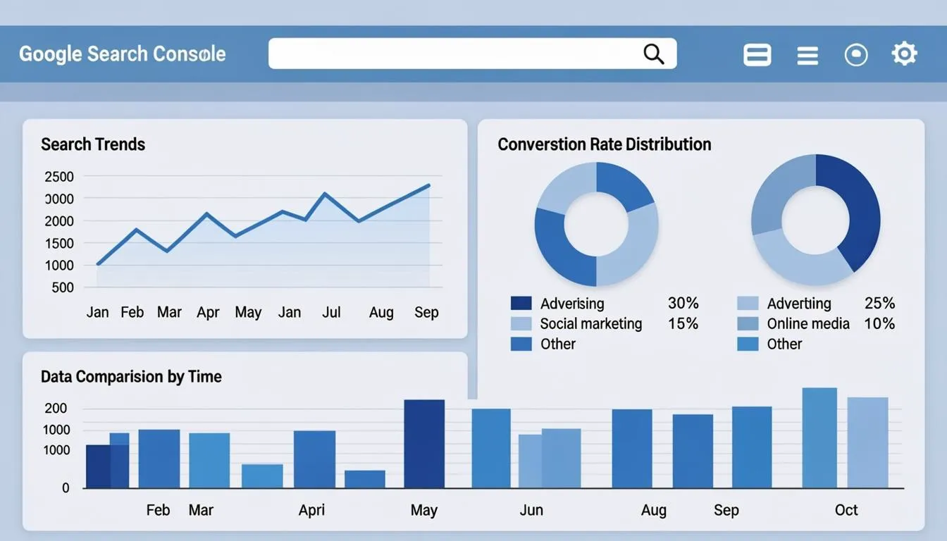 Google Search Console analytics dashboard
